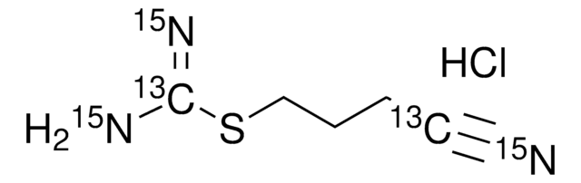 Kevetrin-(4-isothioureido-13C,15N2-butyronitrile-13C,15N) hydrochloride &#8805;98 atom % 15N, &#8805;98 atom % 13C, &#8805;95% (CP)