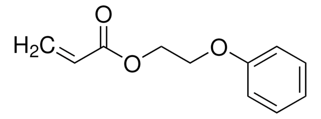 Ethylenglycolphenyletheracrylat contains 75-125&#160;ppm hydroquinone as inhibitor, 0-120&#160;ppm hydroquinone monomethyl as inhibitor