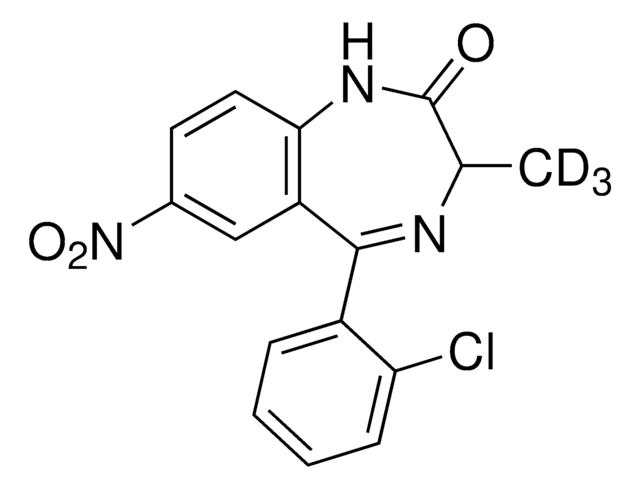 Meclonazepam-D3 solution 100&#160;&#956;g/mL in methanol, certified reference material, ampule of 1&#160;mL, Cerilliant&#174;