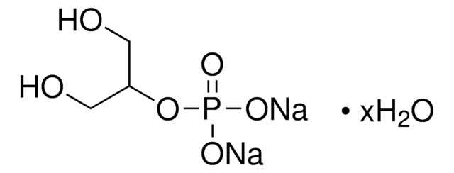 Glycerin-2-phosphat Dinatriumsalz Hydrat BioUltra, suitable for cell culture, suitable for plant cell culture, &#8805;99% (titration)