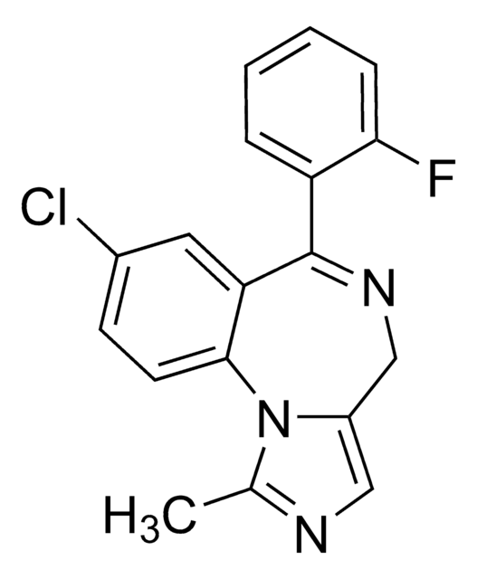 Midazolam -Lösung 1.0&#160;mg/mL in methanol, ampule of 1&#160;mL, certified reference material, Cerilliant&#174;