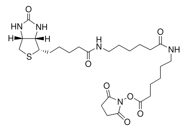 Biotinamidohexanoyl-6-aminohexanoic acid N-hydroxysuccinimide ester &#8805;95% (TLC), powder