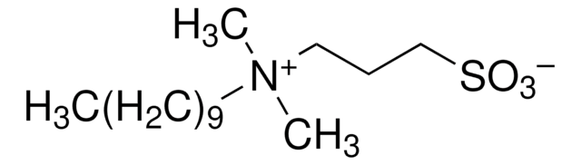 3-(Decyldimethylammonio)­propane­sulfonate inner salt zwitterionic detergent