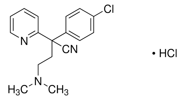 &#945;-(4-Chlorphenyl)-&#945;-[2-(dimethylamino)-ethyl]-2-pyridinacetonitril -hydrochlorid pharmaceutical impurity standard