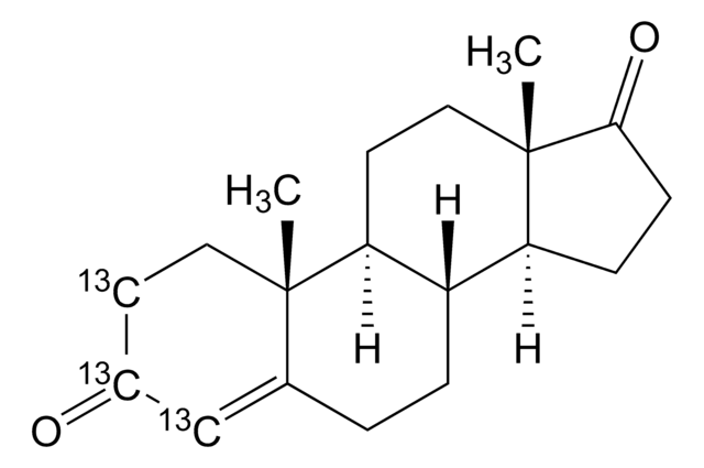 4-Androsten-3,17-dion-2,3,4-13C3 -Lösung 0.1&#160;mg/mL in methanol, 98 atom % 13C, 98% (CP)