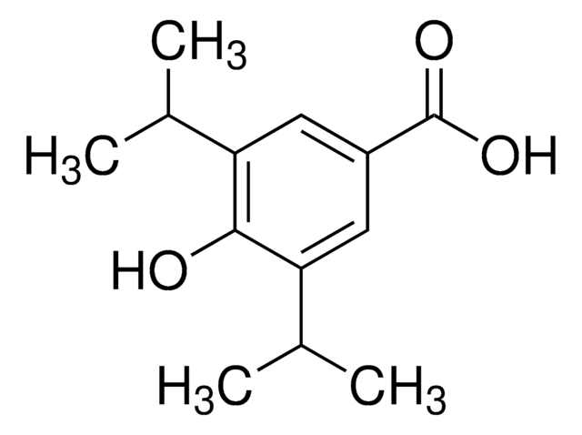 4-Hydroxy-3,5-bis(1-methylethyl)benzoic acid certified reference material, TraceCERT&#174;, Manufactured by: Sigma-Aldrich Production GmbH, Switzerland