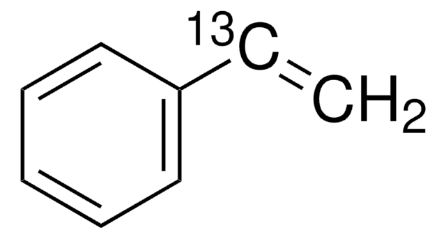 Styrol-&#945;-13C &#8805;99 atom % 13C, &#8805;98% (CP), contains 4-t-butylcatechol as stabilizer