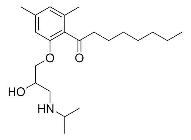 1-(2-(2-HYDROXY-3-(ISOPROPYLAMINO)PROPOXY)-4,6-DIMETHYLPHENYL)-1-OCTANONE AldrichCPR