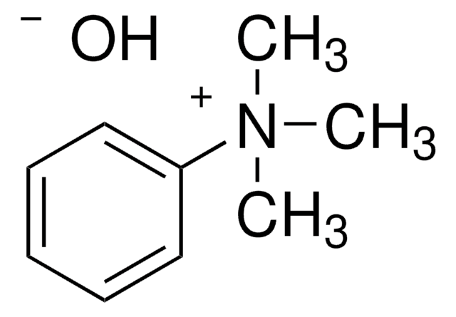 Trimethylphenylammonium hydroxide solution ~0.5&#160;M (CH3)3N(OH)C6H5 in methanol, for GC derivatization, LiChropur&#8482;