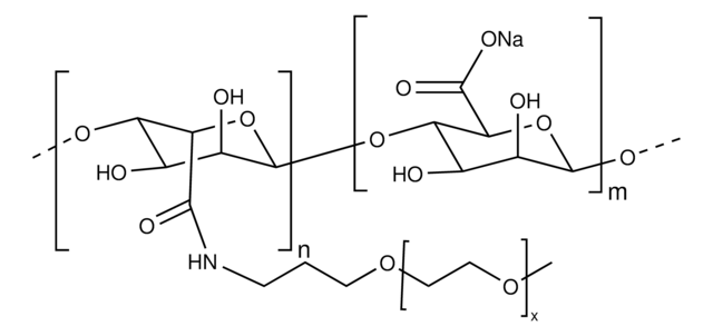 mPEG functionalized alginate 5% +/- 2% PEGylation, PEG average Mn 1k