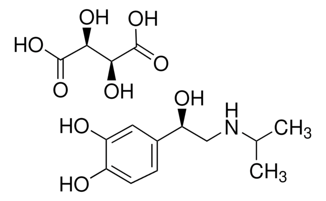 (&#8722;)-Isoproterenol (+)-bitartrate salt powder