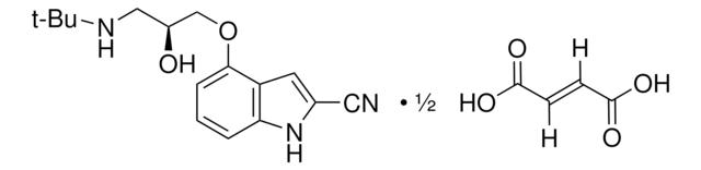 S(&#8722;)-Cyanopindolol hemifumarate salt solid, &#8805;98% (HPLC)