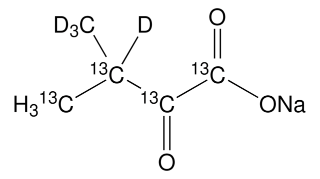 2-Keto-3-(methyl-d3)-butyric acid-1,2,3,4-13C4, 3-d sodium salt 99 atom % 13C, 98 atom % D, &#8805;99% (CP)