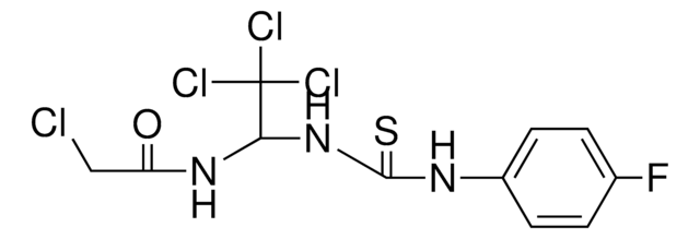 2-CHLORO-N-(2,2,2-TRICHLORO-1-(3-(4-FLUORO-PHENYL)-THIOUREIDO)-ETHYL)-ACETAMIDE AldrichCPR