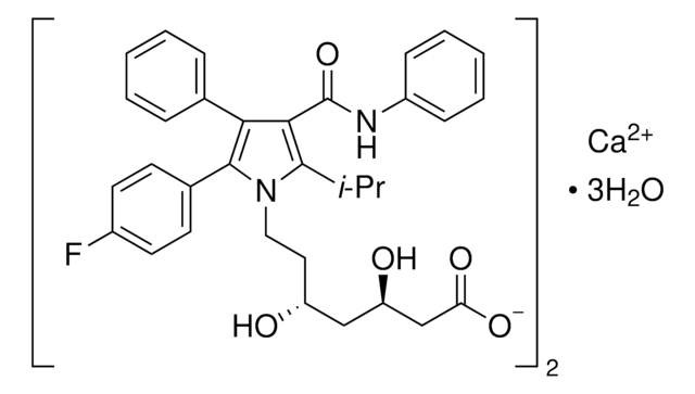 Atorvastatin Hemicalciumsalz Sesquihydrat Pharmaceutical Secondary Standard; Certified Reference Material