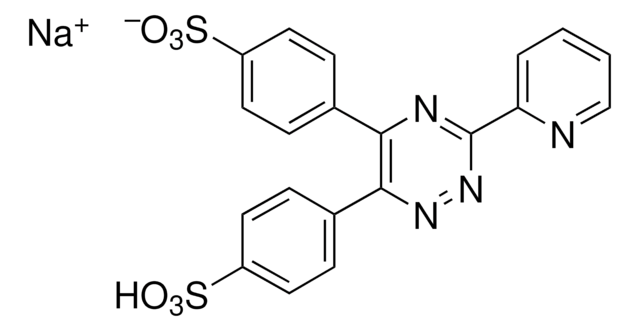 3-(2-Pyridyl)-5,6-Diphenyl-1,2,4-Triazin-4&#8242;,4&#8242;&#8242;-Disulfonsäure Natriumsalz for spectrophotometric det. of Fe, 97.0%