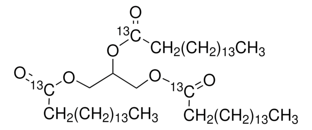 Glyceryl-tri(palmitat-1-13C) 99 atom % 13C, 98% (CP)