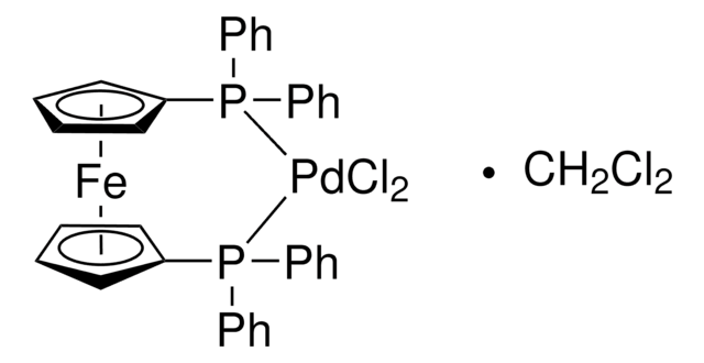 [1,1&#8242;-Bis(diphenylphosphin)ferrocen]dichlorpalladium(II), Komplex mit Dichlormethan