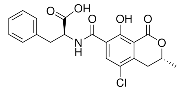 Ochratoxin&nbsp;A -Lösung certified reference material, 50&#160;&#956;g/mL in benzene: acetic acid (99:1), ampule of 1&#160;mL