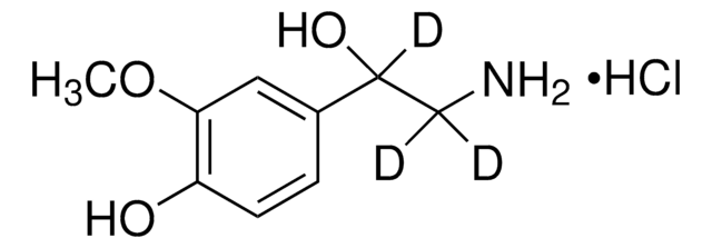 (±)-Normetanephrin-D3 -hydrochlorid -Lösung 100&#160;&#956;g/mL in methanol (as free base), ampule of 1&#160;mL, certified reference material, Cerilliant&#174;