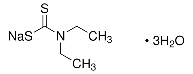 Sodium diethyldithiocarbamate trihydrate ACS reagent, for the determination and separation of heavy metals, &#8805;99.0%