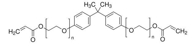 Bisphenol&#160;A-Ethoxylatdiacrylat average Mn ~468, EO/phenol 1.5, contains 250&#160;ppm MEHQ as inhibitor